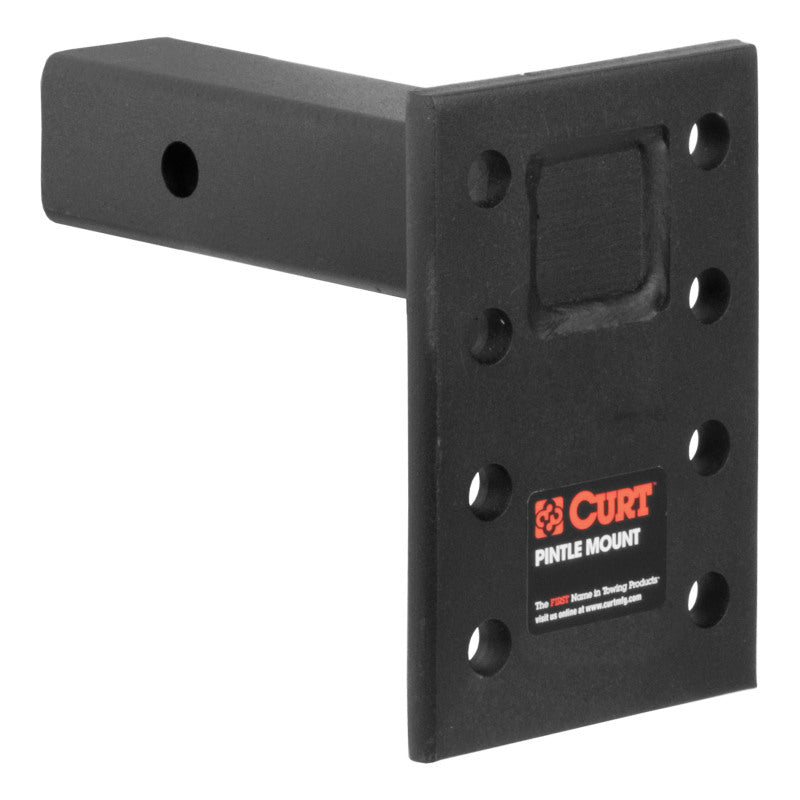 Curt Adjustable Pintle Mount (2in Shank 15000lbs 7in High 6in Long)