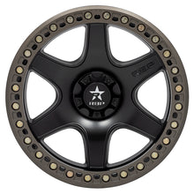 Load image into Gallery viewer, RBP 50R Cobra 17x9.0 6x139.7 BP / 4.5 BS / -12mm Offset 108mm CB Black w/Bronze Ring Wheel