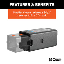 Load image into Gallery viewer, Curt Reducer Sleeve Set (3in to 2-1/2in to 2in Shanks 2 Pieces)