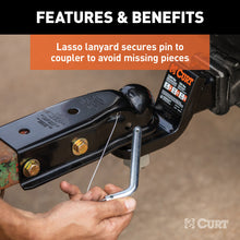 Load image into Gallery viewer, Curt QuickPin No-Latch 2in Trailer Coupler (2.5in Channel - 3500 lbs)