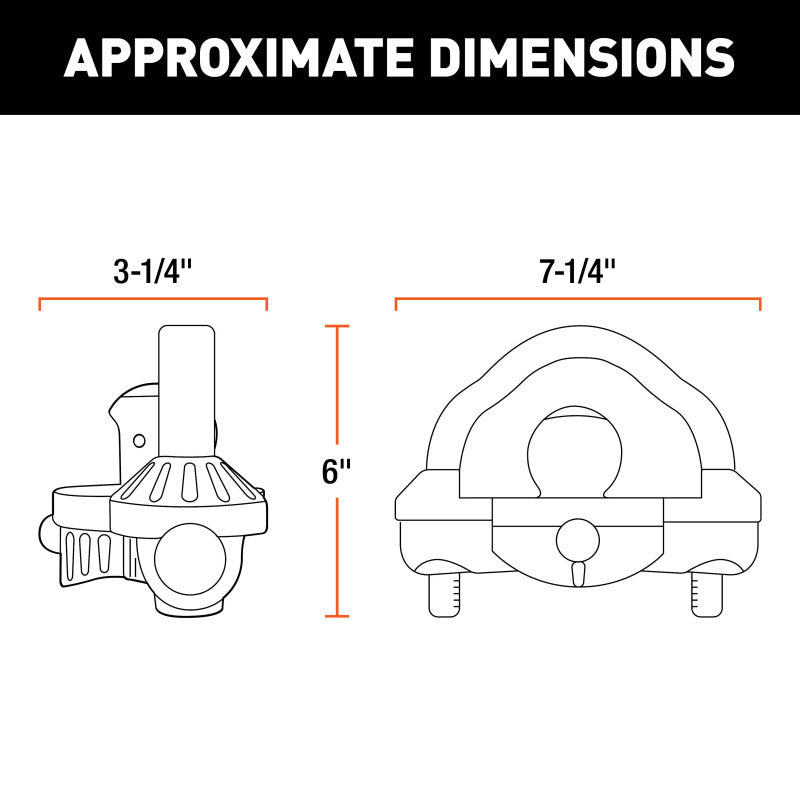 Curt Universal Trailer Coupler Lock (Hammer-Tone Epoxy)