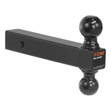 Load image into Gallery viewer, Curt Multi-Ball Mount (2in Solid Shank 2in &amp; 2-5/16in Black Balls)
