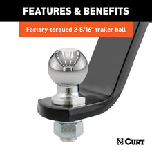 Load image into Gallery viewer, Curt Loaded Ball Mount w/2-5/16in Ball (2in Shank 7500lbs 6in Drop)