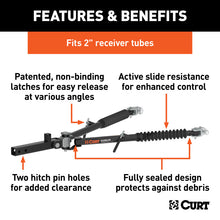 Load image into Gallery viewer, Curt Rambler Steel RV Tow Bar w/ 2in Shank (7500lbs)