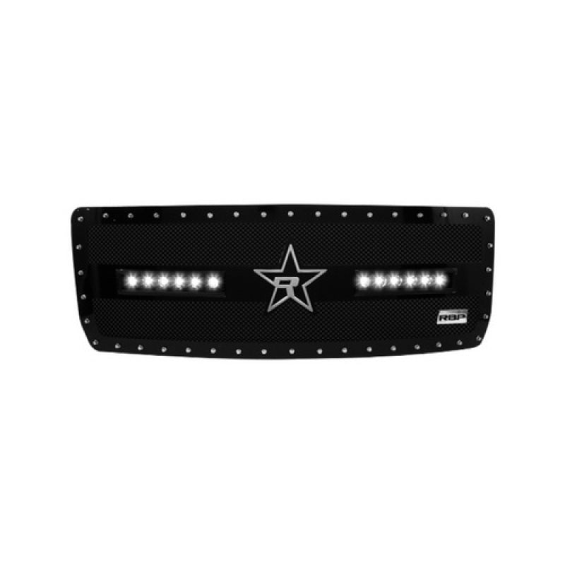 RBP RX-3 Midnight Edition Black LED Bar Grille (Studded) 14-15 GMC Sierra 1500 (Except All-Terrain)