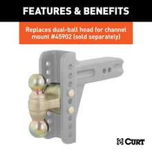 Load image into Gallery viewer, Curt Replacement Dual-Ball for Adjustable Channel Mount