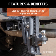 Load image into Gallery viewer, Curt Replacement Rebellion XD Tongue and Hitch Lock Set