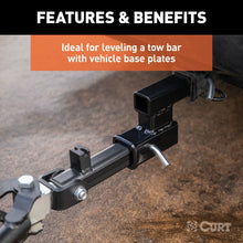 Load image into Gallery viewer, Curt Receiver Hitch Adapter (2in Shank / 4in Drop / 7500 lbs)