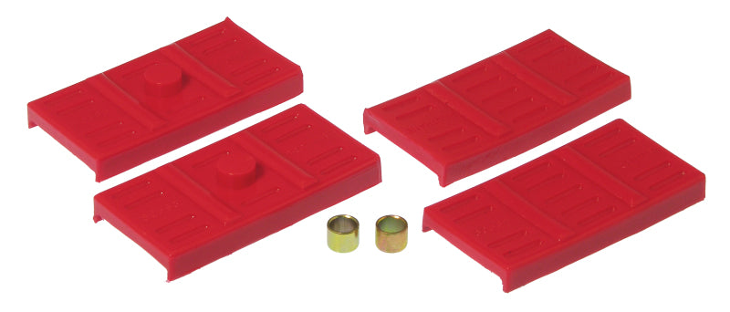 Prothane 67-69 GM F-Body Upper/Lower Spring Pad (Mono) - Red