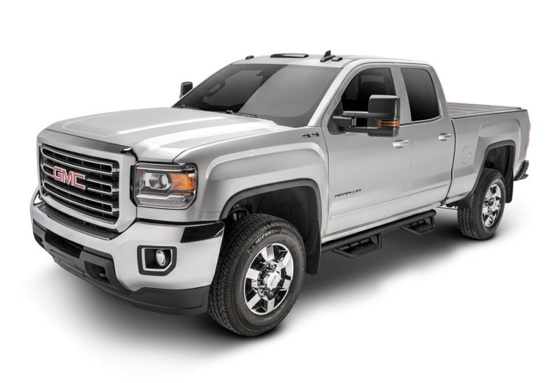 N-Fab Podium LG 15-18 GMC/Chevy Canyon/Colorado Crew Cab SRW - Tex. Black - Cab Length - 3in