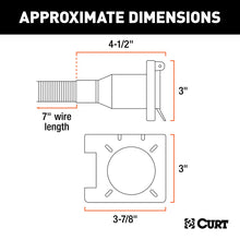 Load image into Gallery viewer, Curt Universal Dual-Output 7 &amp; 4-Way Connector (Plugs into USCAR)