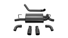 Load image into Gallery viewer, Corsa 2018-2025 Jeep Wrangler JL 2.5in Dual Rear Exit Black Tips Sport Axle-Back Exhaust