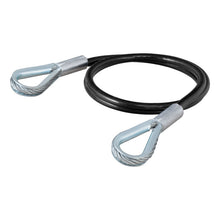 Load image into Gallery viewer, Curt Tow Bar Replacement Safety Cables 36in x 1/4in Diameter (3500lbs)