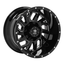 Load image into Gallery viewer, RBP 65R Glock 20x12 8x170 BP / 4.75 BS / -44mm Offset 125mm CB Gloss Black w/Machined Grooves Wheel