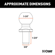Load image into Gallery viewer, Curt Replacement 1-1/4inSway Control Ball (5/8in x 1-3/4in Shank)