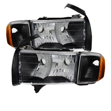 Load image into Gallery viewer, xTune Dodge Ram Sport Model Only 1999-2002 OEM Headlights Black HD-JH-DR99-SP-BK