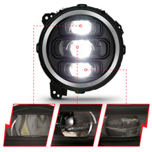 Load image into Gallery viewer, ANZO 2018-2019 Jeep Wrangler Full Led Projector Headlights Black