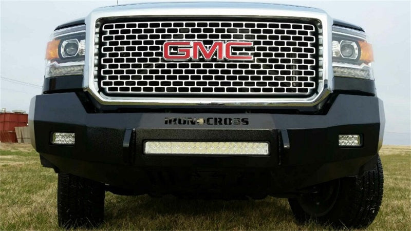Iron Cross 15-19 GMC Sierra 2500/3500 Low Profile Front Bumper - Gloss Black