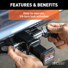 Load image into Gallery viewer, Curt 1/2in Hitch Lock (1-1/4in Receiver Barbell Chrome)