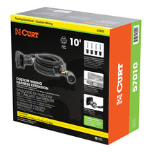 Load image into Gallery viewer, Curt 15-18 Ford F-150 10ft Custom Wiring Harness Extension (Adds 7-Way RV Blade to Truck Bed)