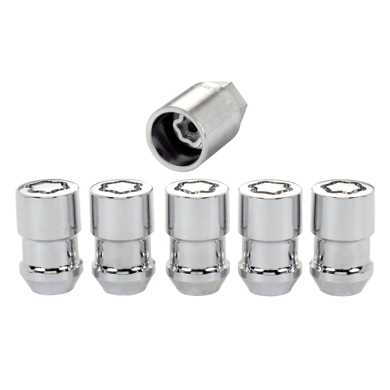 McGard Wheel Lock Nut Set - 5pk. (Cone Seat) 7/16-20 / 3/4 Hex / 1.46in. Length - Chrome