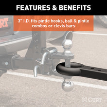 Load image into Gallery viewer, Curt Lunette Eye Drawbar (22000lbs 3in I.D.)