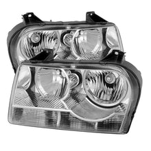 Load image into Gallery viewer, xTune Chrysler 300 05-08 Halogen Non-Projection Style Only Crystal Headlights Chrome HD-JH-C305-HA-C