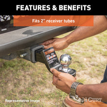 Load image into Gallery viewer, Curt Dual-Length Ball Mount (2in Shank 7500lbs 6in Drop 9-1/4in or 12-1/4in Long)