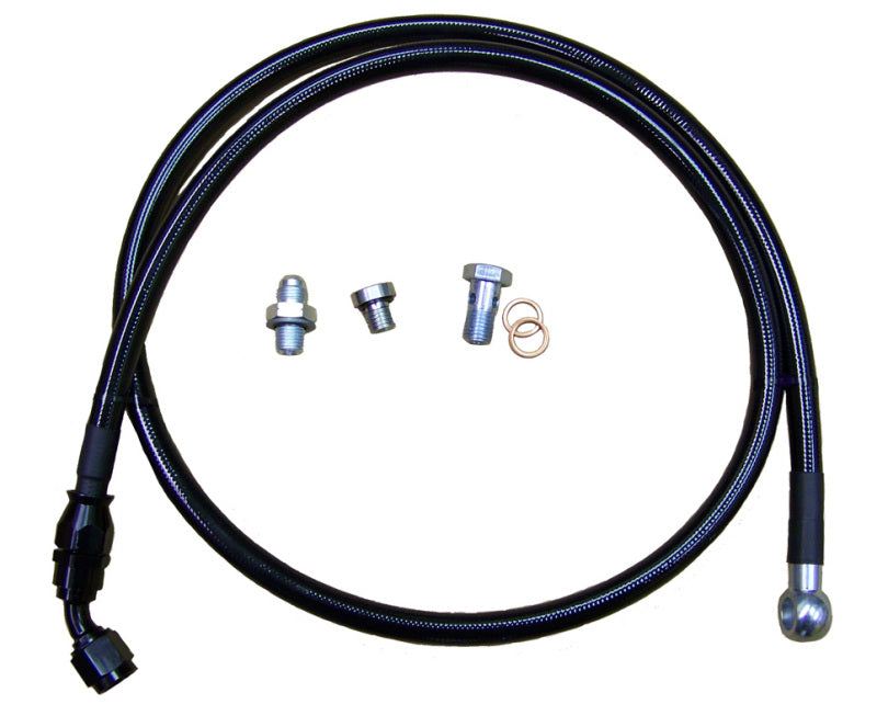 Fleece Performance Duramax Remote Turbo Oil Feed Line Kit for 11-16 Factory Garret Banjo Feed