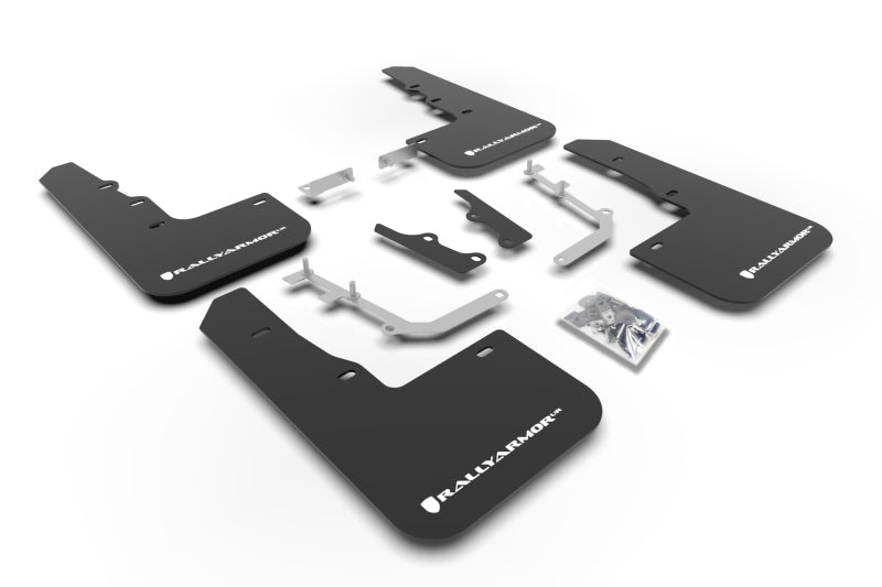 Rally Armor 20-26 Hyundai Venue Black Mud Flap White Logo