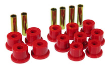 Load image into Gallery viewer, Prothane 73-87 GM Rear Spring &amp; Shackle Bushings (w/ 1.5in Bushings) - Red