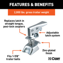 Load image into Gallery viewer, Curt Replacement 1-7/8in Posi-Lock Coupler Latch for Straight-Tongue Couplers