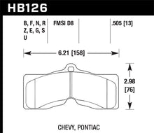 Load image into Gallery viewer, Hawk 78-82 Chevy Corvette HT-10 Performance Front Brake Pads