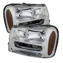 Load image into Gallery viewer, xTune Chevy Trailblazer 02-09 Crystal Headlights Chrome HD-JH-CTB02-AM-C