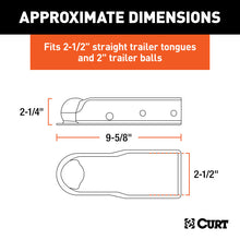 Load image into Gallery viewer, Curt QuickPin No-Latch 2in Trailer Coupler (2.5in Channel - 3500 lbs)
