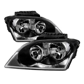 xTune Chrysler Pacifica 04-06 Halogen OEM Style Headlights Black HD-JH-CHRPA04-BK