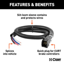 Load image into Gallery viewer, Curt Universal Trailer Brake Controller Harness w/Pigtails (Packaged)