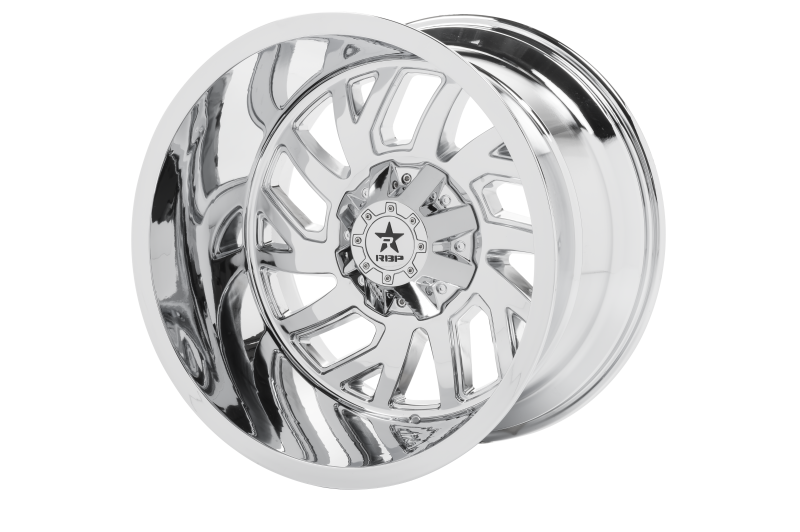 RBP 65R Glock 22x14 8x180 BP / 4.5 BS -76mm Offset 124.1mm CB (Hub Centric) Chrome Wheel