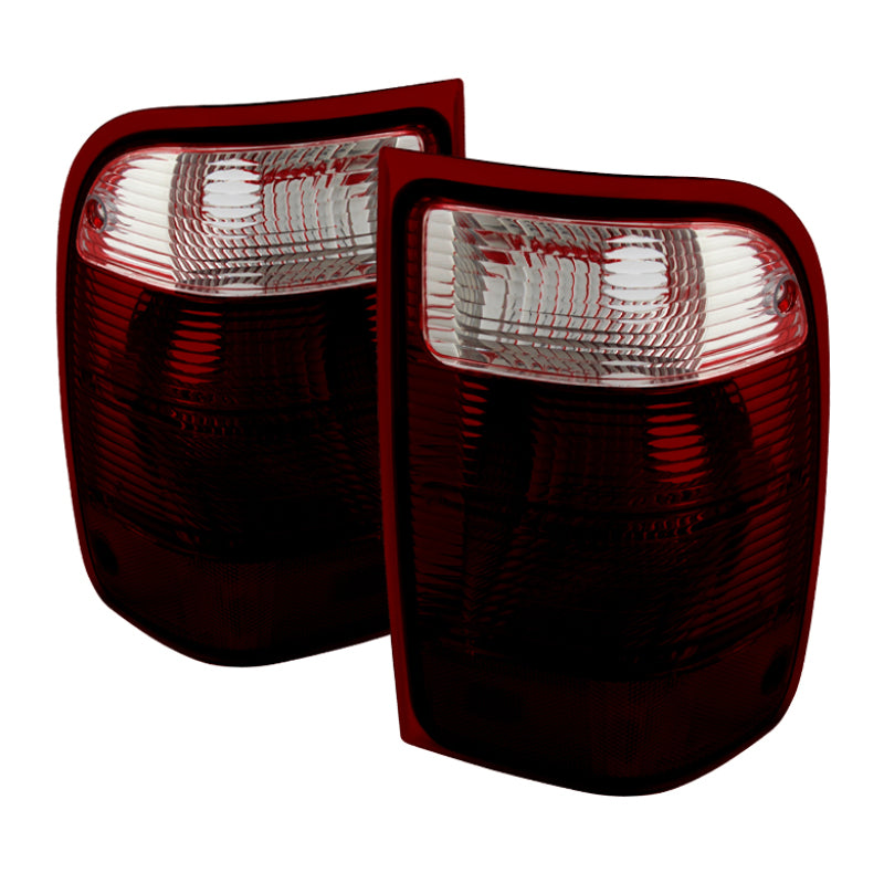 xTune Ford Ranger 2001-2011 OEM Style Tail Lights Red Smoked ALT-JH-FR01-OE-RSM
