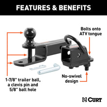 Load image into Gallery viewer, Curt ATV Towing Starter Kit w/2in Shank &amp; 1-7/8in Trailer Ball