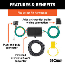 Load image into Gallery viewer, Curt Custom Towed-Vehicle RV Wiring Harness Add-On