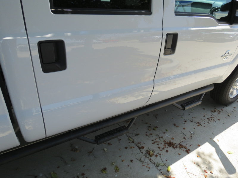 RBP RX-7 Step Bars 99-16 F250/350/450/550 Super Duty Crew Cab 6.75ft. Box - Black
