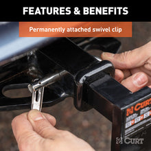 Load image into Gallery viewer, Curt 1/2in Swivel Hitch Pin (1-1/4in Receiver Stainless Packaged)