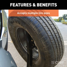 Load image into Gallery viewer, Curt Hitch-Mounted Spare Tire Mount (Fits 2in Receiver)