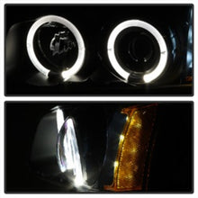 Load image into Gallery viewer, Spyder Chevy Silverado 1500 03-06 Projector LED Halo LED Amber Reflector Blk PRO-YD-CS03-AM-BK