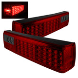 xTune Ford Mustang 87-93 LED Tail Lights Red Smoke ALT-ON-FM87-LED-RS