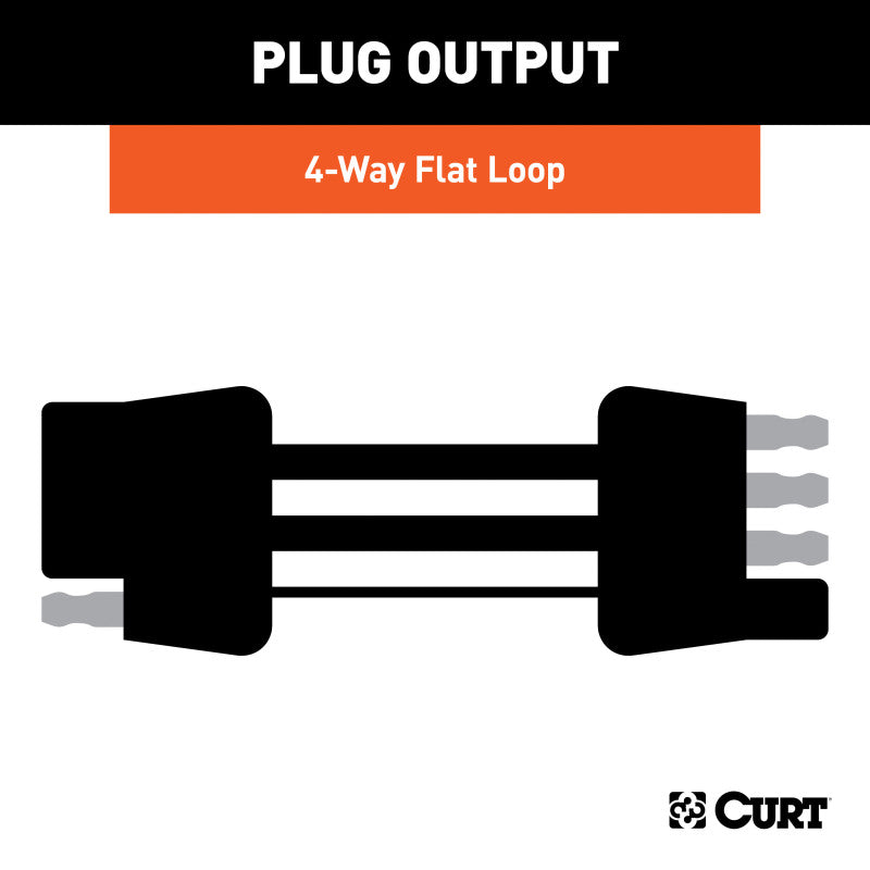 Curt Universal Splice-In Towed-Vehicle RV Harness for Dinghy Towing