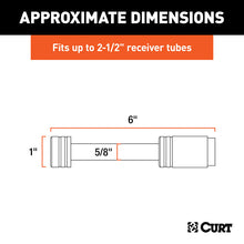 Load image into Gallery viewer, Curt 5/8in Hitch Lock (2in or 2-1/2in Receiver Barbell Stainless)