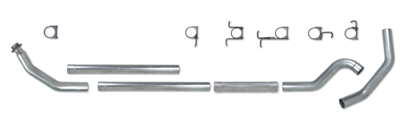 Diamond Eye KIT 4in Turbo Back MFLR RPLCMENT PIPE SGL SS: 98.5-02 DODGE CUMMINS 5.9L