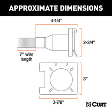 Load image into Gallery viewer, Curt Universal Dual-Output 6 &amp; 4-Way Connector (Plugs into USCAR)